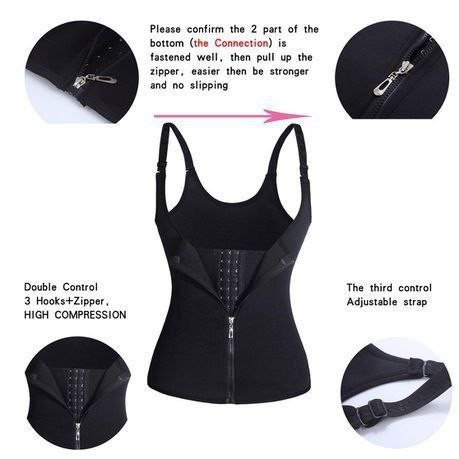Adjustable Shoulder Strap Body Waist Cincher Vest